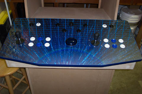 2 player arcade control panel acrylic