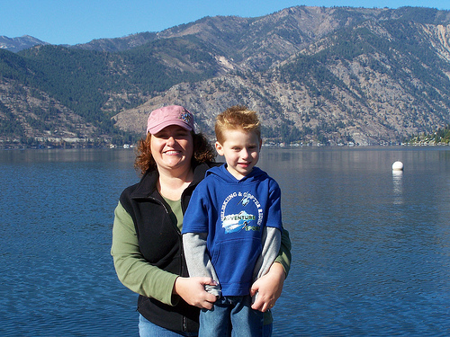 Dawn and Hayden at Lake Chelan