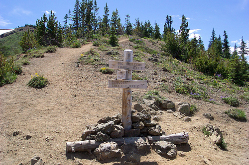 Marmot Pass Sign