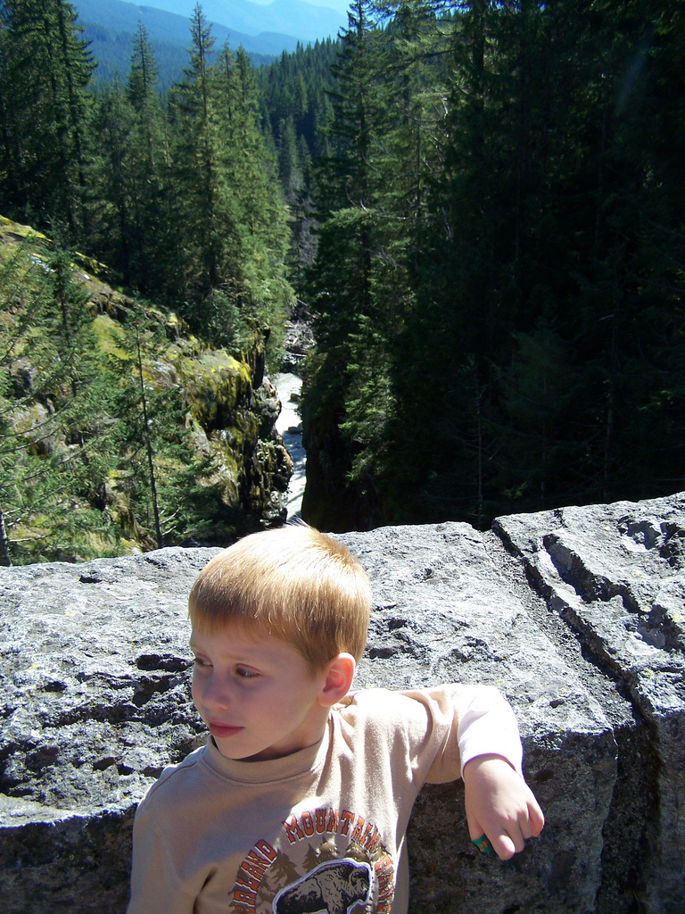 Mt Rainier, Box Canyon of the Cowlitz river.