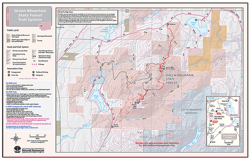 Green Mountain Wildcat Trail Route