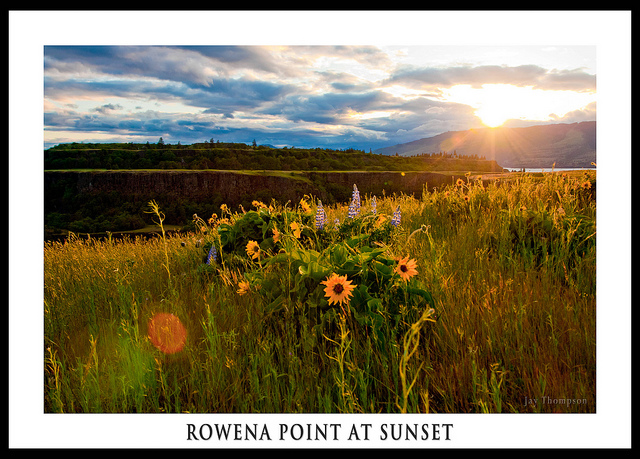 Rowena Point at Sunset