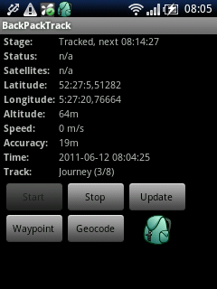 BackPackTrack, a GPS app for Android – my review