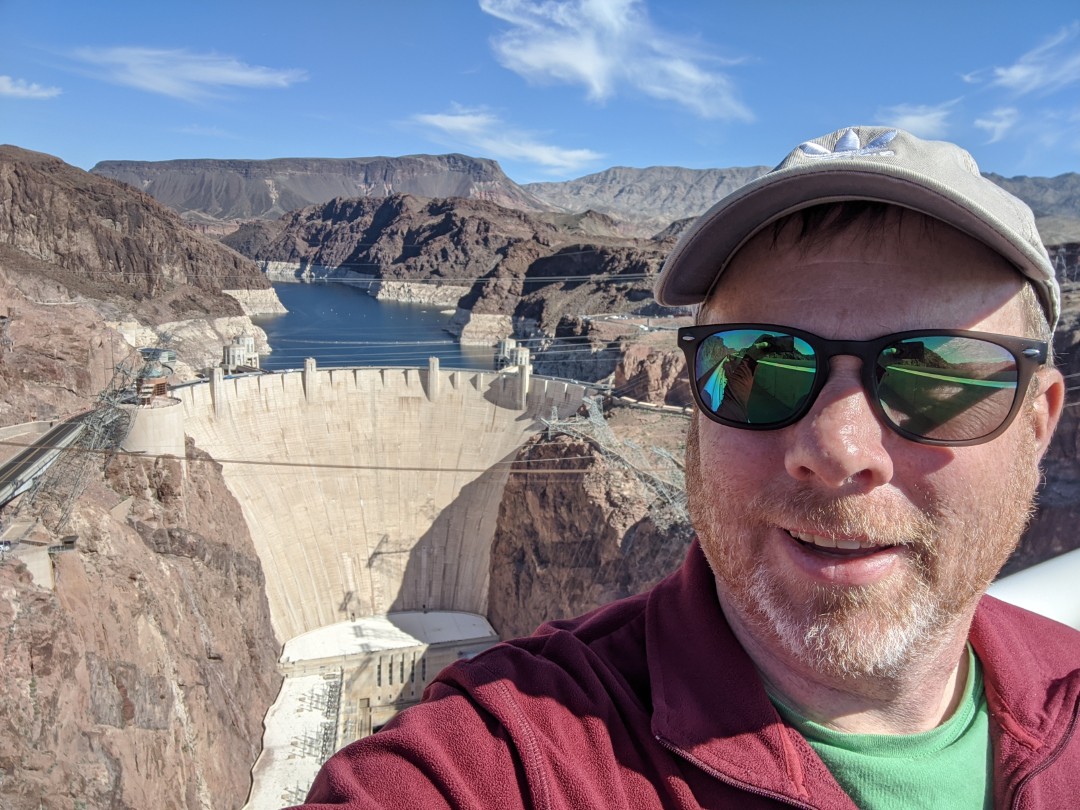 Visiting Hoover Dam while on a road trip