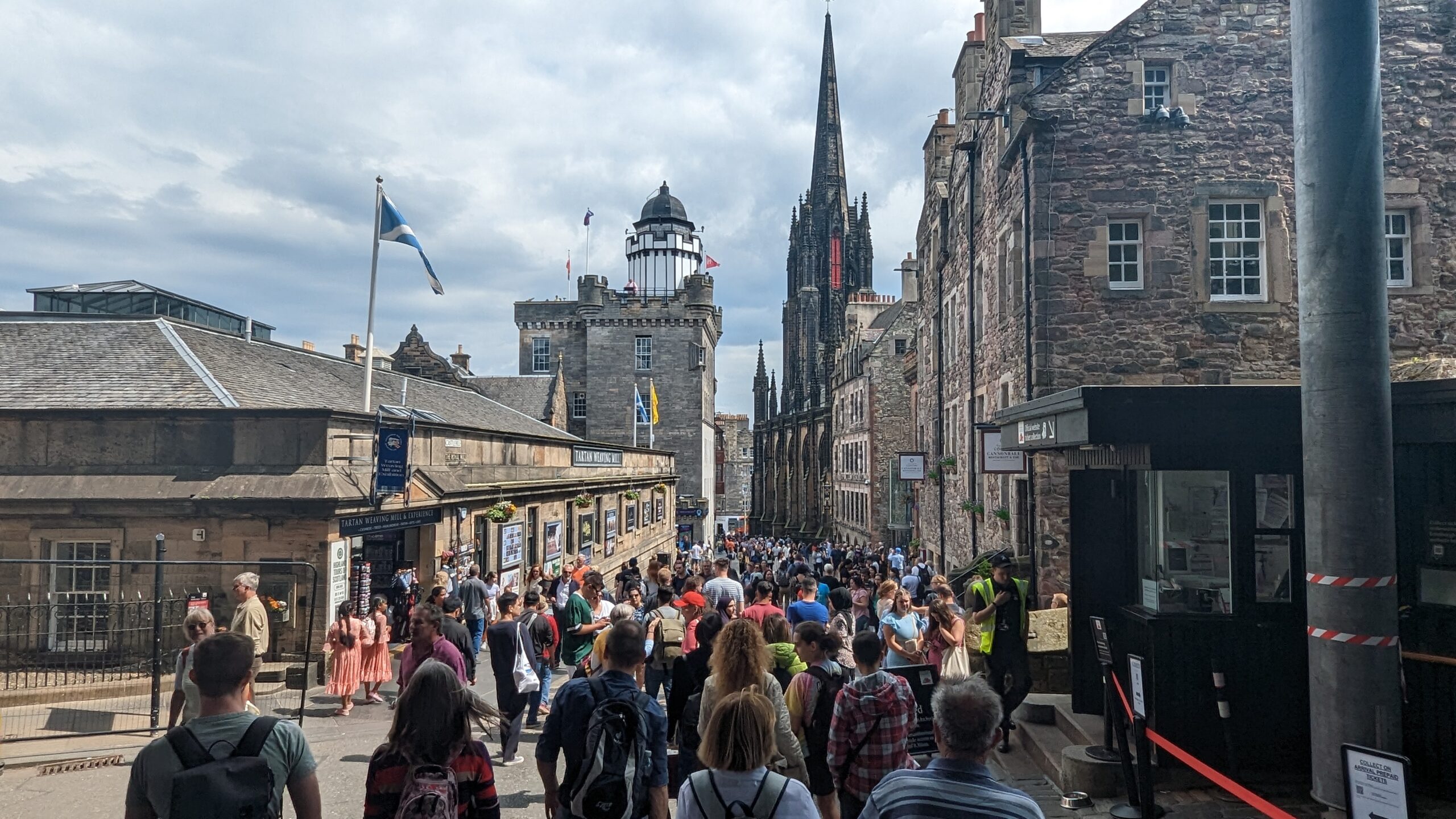 The royal Mile in Edinburgh Scotland