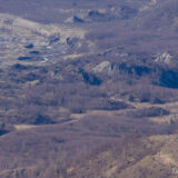 Zoomed in view of the Hummocks Trailhead parking lot