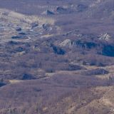 Zoomed in view of the Hummocks Trailhead parking lot