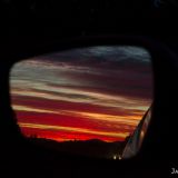 The sunset on the drive home was very pretty.