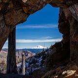 Mt Adams as seen from the stone arch