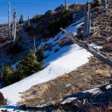 Some of the only snow on the whole loop this day