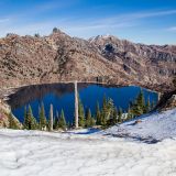 Some of the only snow on the whole loop this day