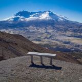 Rest stop on the trail. This is shortly after you pass Johnston Ridge Observatory