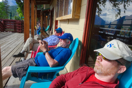 Waiting for the boat ride home