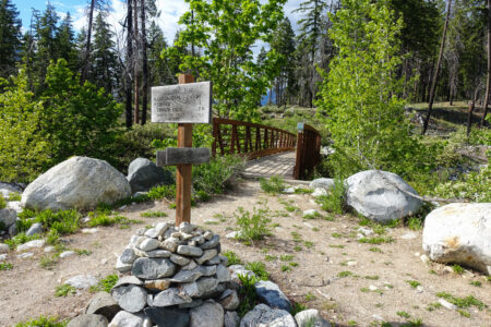 The Fish Creek Bridge. Turn off to Moore Point is just before the bridge